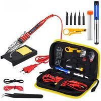 JCD Soldering Iron Kit Adjustable Temperature 220V 80W LCD Digital Display Welding Repair Tools With