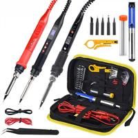 JCD Soldering Iron Kit 80W LCD Digital Display Adjustable Temperature With Switch Portable iron