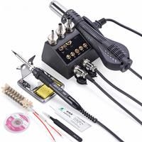 JCD 750W 2 in 1 Soldering Station LCD Digital display Welding Rework Station for cellphone BGA SMD