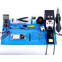 ESD Heat Insulation Soldering Working Mat With Magnet Silicone Insulation Pad High Temperature Resistance Welding Working Mat