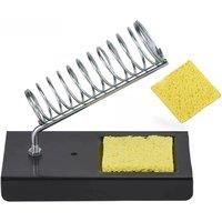 JCD Soldering Iron Stand Portable Holder Soldering Tin Stand with Welding Cleaning Sponge Electric