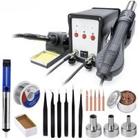 JCD 2 in 1 Soldering Station 8908 Digital Display SMD Rework Hot Air Gun Solder Iron 220V ESD