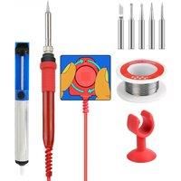 JCD 60W Soldering Iron Kit Large Knob Easy 110V/220V Adjustable Temperature for cell-phone BGA IC