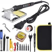 JCD 80W Electric Soldering Iron kit Adjustable Temperature LCD Digital Display With Soldering Paste