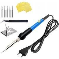 JCD Electric Soldering Iron Adjustable Temperature 220V 110V 60W 80W Welding Solder Rework Station