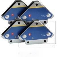 JCD 4PCS Magnetic Welding Fixer 45 90 135 Multi-angle Magnet Weld Positioner Ferrite Auxiliary