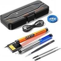 Multifunctional USB Digital Electric Soldering Iron Set Kit Intelligent 300-450£ Temperature