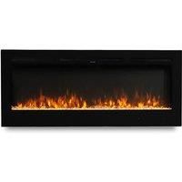 60 Inch Modern Wall Mounted Electric Fireplace with 9 Flame Colours