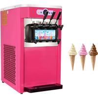 Commercial Ice Cream Machine 1400W Hard Serve Ice Cream Maker With LED Display Screen Auto Shut-Off