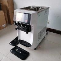 Commercial Ice Cream Maker, 20-25L/H Yield, 2000W Countertop Soft Serve Machine Hopper Cylinder For