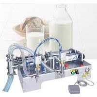 Horizontal Liquid Quantitative Filling Machine 220V/110V Double Head Stainless Steel Soy Sauce