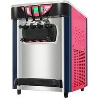Commercial soft ice floor standing ice cream machine, 3 flavors, 2 hoppers, 3 dispensers, used in