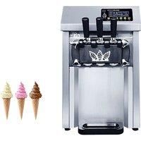 Soft Ice Cream Machine Commercial Fully Automatic Stainless Steel 220V/110V Vertical Sundae