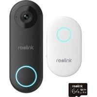Reolink Video Doorbell Camera 5Mp Wi-Fi 180&Deg; + 64Gb Sd Card