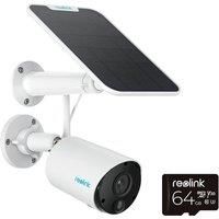 REOLINK Argus Series B320 2K WiFi Security Camera with Solar Panel - White, White