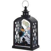 Vintage Plastic Pumpkin Lantern - Portable Halloween Table Decor, 14cm