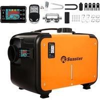 8KW 12V&24V Diesel Heater bluetooth App & Remote Control w/Automatic Altitude Adjustment Air Heater for RV Trailer Camper Van