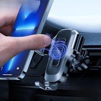 Toocki Automatic 15W Car Phone Holder Wireless Charger Car Mount Stand Air Vent Holder For iPhone