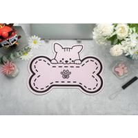Chilkey Paw 65 Deskmat, Cute Mouse Pad Gamer Office Desk Mat, Small Kawaii Computer Deskmat Mousepad