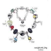 Halloween Treasures Adjustable Metal Charm Bracelet Blind Box - Holiday Gift, Mystery Surprise