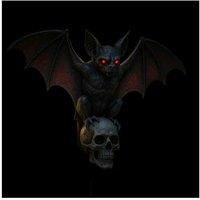 Bat Skull LED Wall Lamp - Synthetic Resin Halloween Wall Art