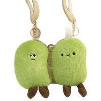 Edamame Shaped Interactive Plush Toy Pendant 40cm - Ages 3+, Eco-Friendly, Imaginative Play