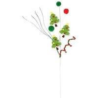 Festive Christmas Tree Card Bouquet Decoration Set - 45cm, Eco-Friendly, Durable