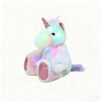 Musical Glowing Unicorn Plush Toy - Sleep Soother, Battery-Operated, Ages 1+, Magical Night Light