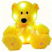 Musical Light-Up Teddy Bear Plush Toy - Soothing Night Light, Ages 3+, Educational & Interactive