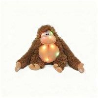 Musical Light-Up Gorilla Plush Toy - Multicolour, Interactive, Battery-Operated (Ages 1+)