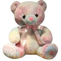 Colourful Glowing Teddy Bear Plush Toy - Interactive Light-Up Soft Toy, Ages 3+, Battery-Operated, Eco-Friendly