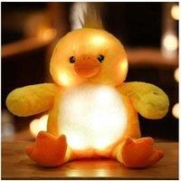 Colourful Glowing Animal Interactive Plush Toy Gift Set - LED Night Light, Ages 3+, Cuddly Soft, Multiple Designs