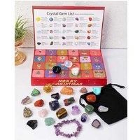 Christmas Crystal Advent Calendar Blind Box - 24-Day Red Mix Surprise for Kids & Adults