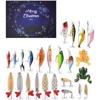 Fishing Lure Advent Calendar 2025 - 24 Festive Surprises for Anglers, Dark Blue