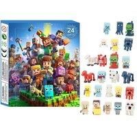 Minecraft Kids Toy Advent Calendar - 24 Surprise Dolls Countdown Box