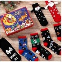 Christmas Stocking Blind Box Gift Set - 12 Festive Pairs for Kids & Teens
