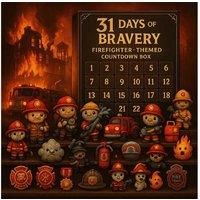 Firefighter Toy Advent Calendar - 31-Day Countdown Blind Box for Kids & Collectors
