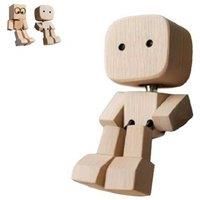 Handcrafted Wooden Shaking Man - Decorative Car Dashboard & Home Ornament
