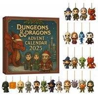 Dungeons & Dragons 2025 Advent Calendar - 24-Day Blind Box Collectible Gift for Gamers