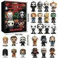 2025 Horror Movie Character Advent Calendar - 24-Day PVC Collectible Home Decor