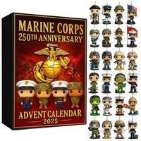 Marine Corps 250th Anniversary Advent Calendar - Red 2025 Limited Edition - 24 Surprise Gifts - For Families & Collectors