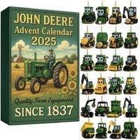 John Deere Kids Toy Advent Calendar 2025 - 24 Surprises, Official Green Countdown Box