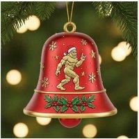Bigfoot Christmas Bell Ornament Advent Calendar - Multi-Colour Alloy, Festive Countdown for Families