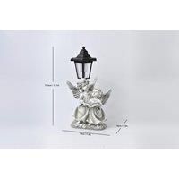 Solar Led Resin Garden Ornament - Weatherproof Outdoor Lighting Figures