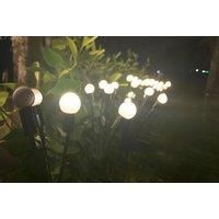 Solar Led Garden Path Lights - Waterproof Outdoor Swinging Firefly & Bubble Ball Designs