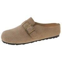 Unisex Black Matte Round-Toe Thick-Sole Birkenstock Slides