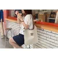 Unisex Blue Miu Miu-Inspired Tote Bag - 6 Colours
