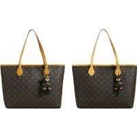 Louis Vuitton-Inspired Tote Bag - Khaki Or Brown