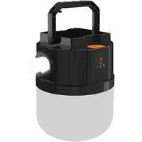 Multifunctional Led Camping Light - Solar & Usb Powered With 2400Mah Power Bank