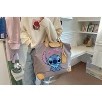 Lilo & Stitch-Inspired Women'S Large Tote Bag - Coffee Colour, 6 Designs!